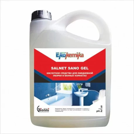 SALNET SANO GEL 5л. Гелеобразный кислотный очиститель для сантехники