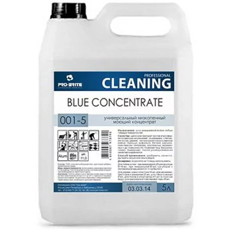 BLUE CONCENTRATE, 5л. Щелочной низкопенный моющий концентрат