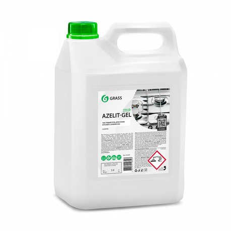 Azelit-gel 5л. Щелочное средство для кухни, стеклокерамики, ухода за плитой и СВЧ